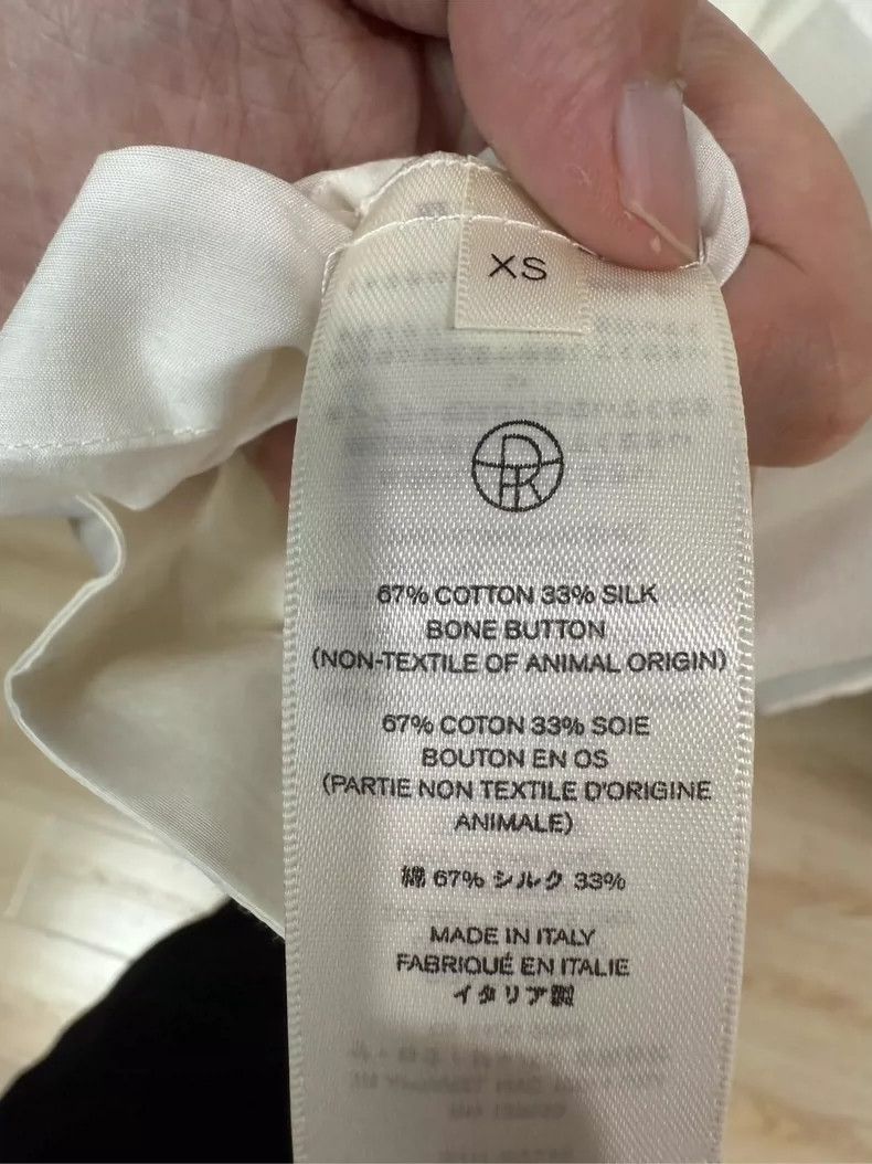 The Row The Row White Shirt Size XS Size XS / US 0-2 / IT 36-38 - 3 Thumbnail