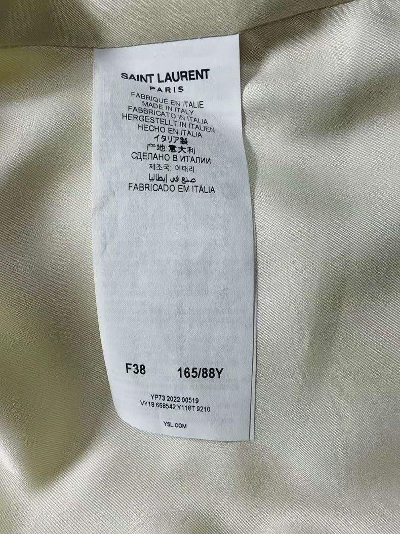 Saint Laurent Paris Saint Laurent Ivory Tweed Jacket with Tags Size M / US 6-8 / IT 42-44 - 6 Thumbnail