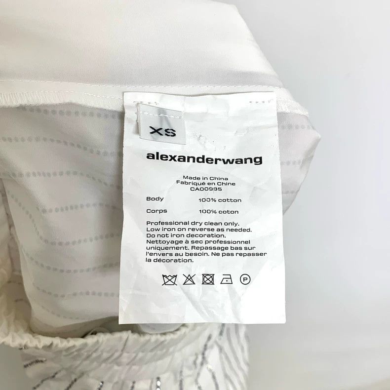 Alexander Wang Alexander Wang Rhinestone Shorts Size XS Size 22" - 3 Thumbnail