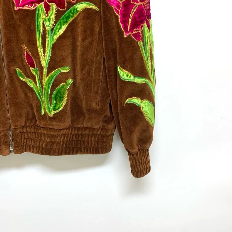 Gucci Gucci Velvet Jacket with Floral Embroidery Size S / US 4 / IT 40 - 8 Thumbnail