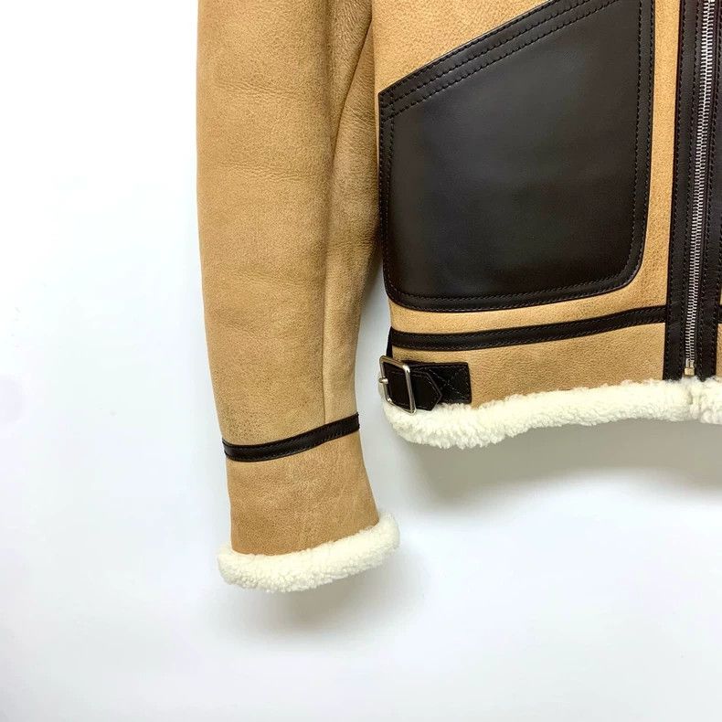 Loewe Loewe Shearling Jacket with Leathers Details Size L / US 10 / IT 46 - 8 Thumbnail