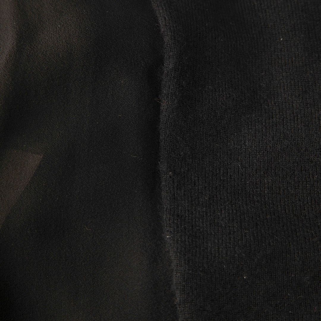 Lanvin Black Wool Sheer Top Size M / US 6-8 / IT 42-44 - 3 Thumbnail