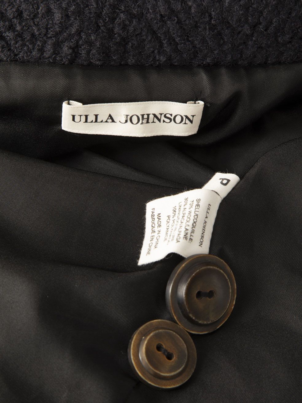 Ulla Johnson Navy Wool Long Coat Size S / US 4 / IT 40 - 4 Thumbnail