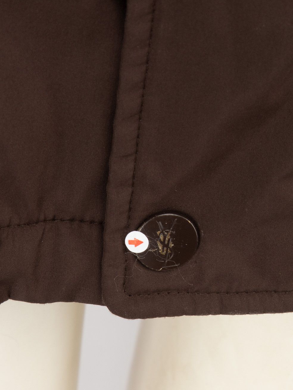 Saint Laurent Paris Brown Buttoned Mid Length Coat Size XXL / US 16-18 / IT 52-54 - 9 Thumbnail