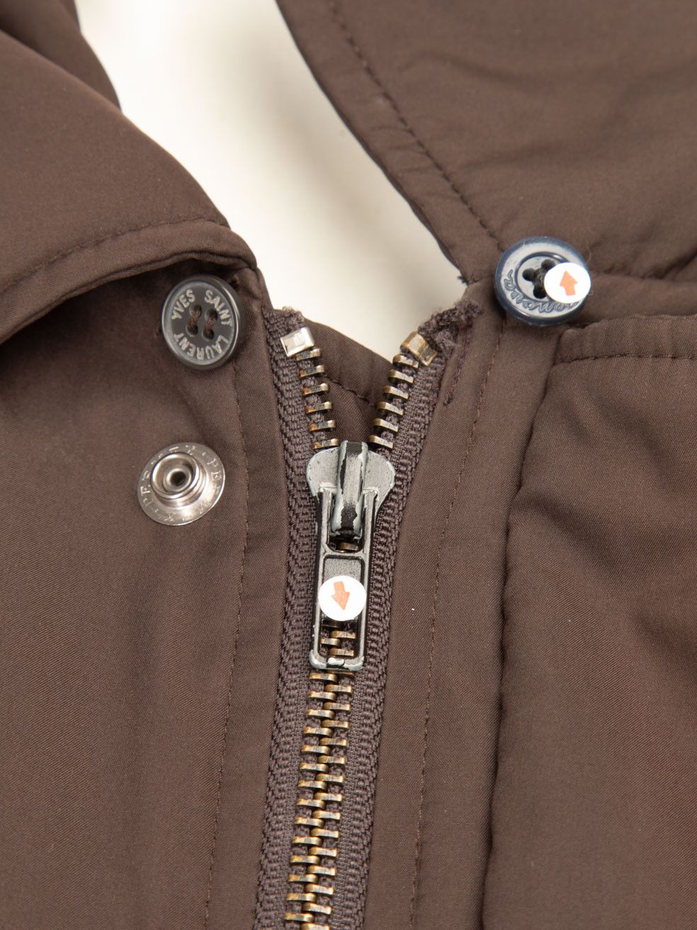 Saint Laurent Paris Brown Buttoned Mid Length Coat Size XXL / US 16-18 / IT 52-54 - 5 Thumbnail