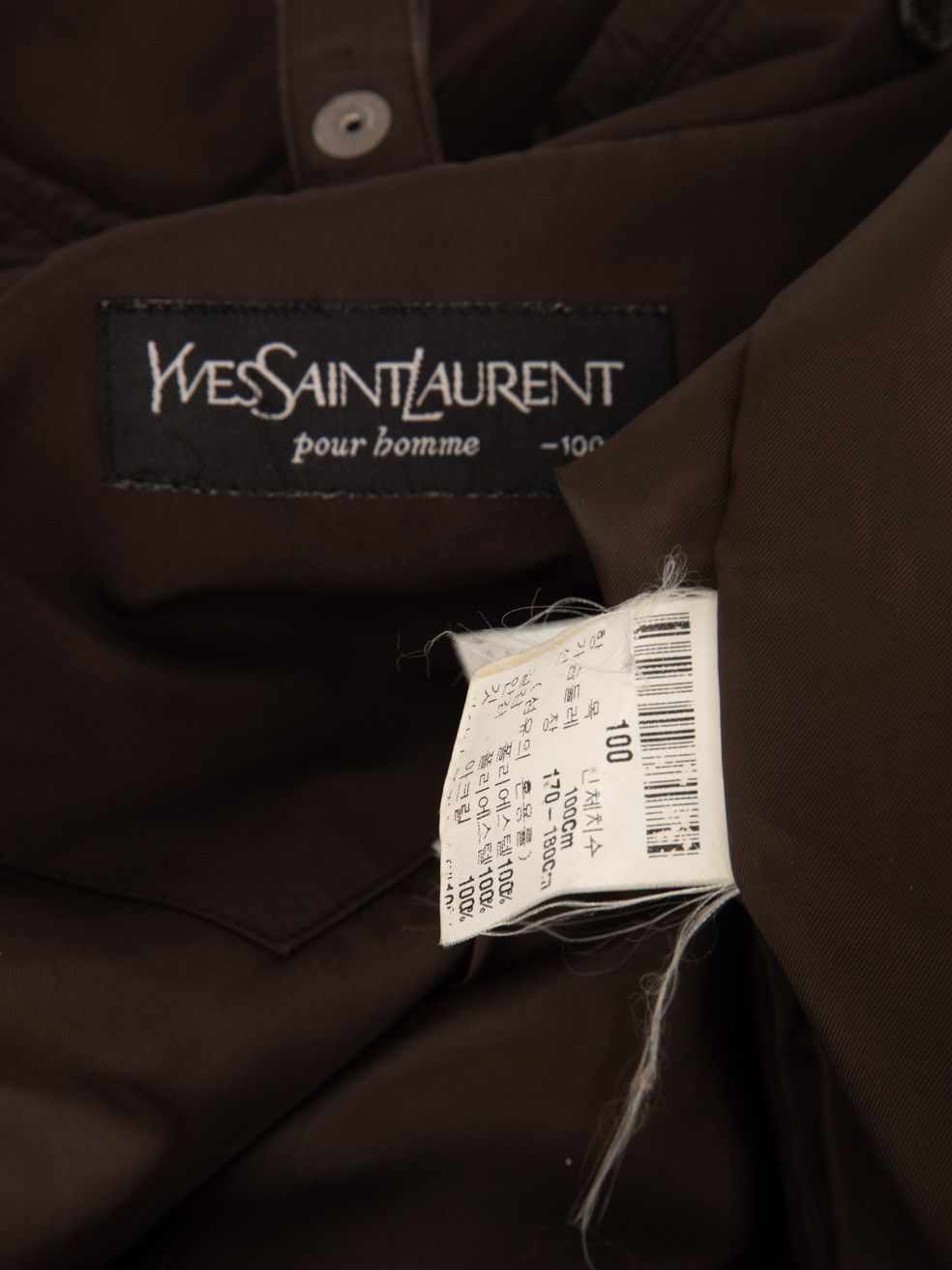 Saint Laurent Paris Brown Buttoned Mid Length Coat Size XXL / US 16-18 / IT 52-54 - 10 Thumbnail