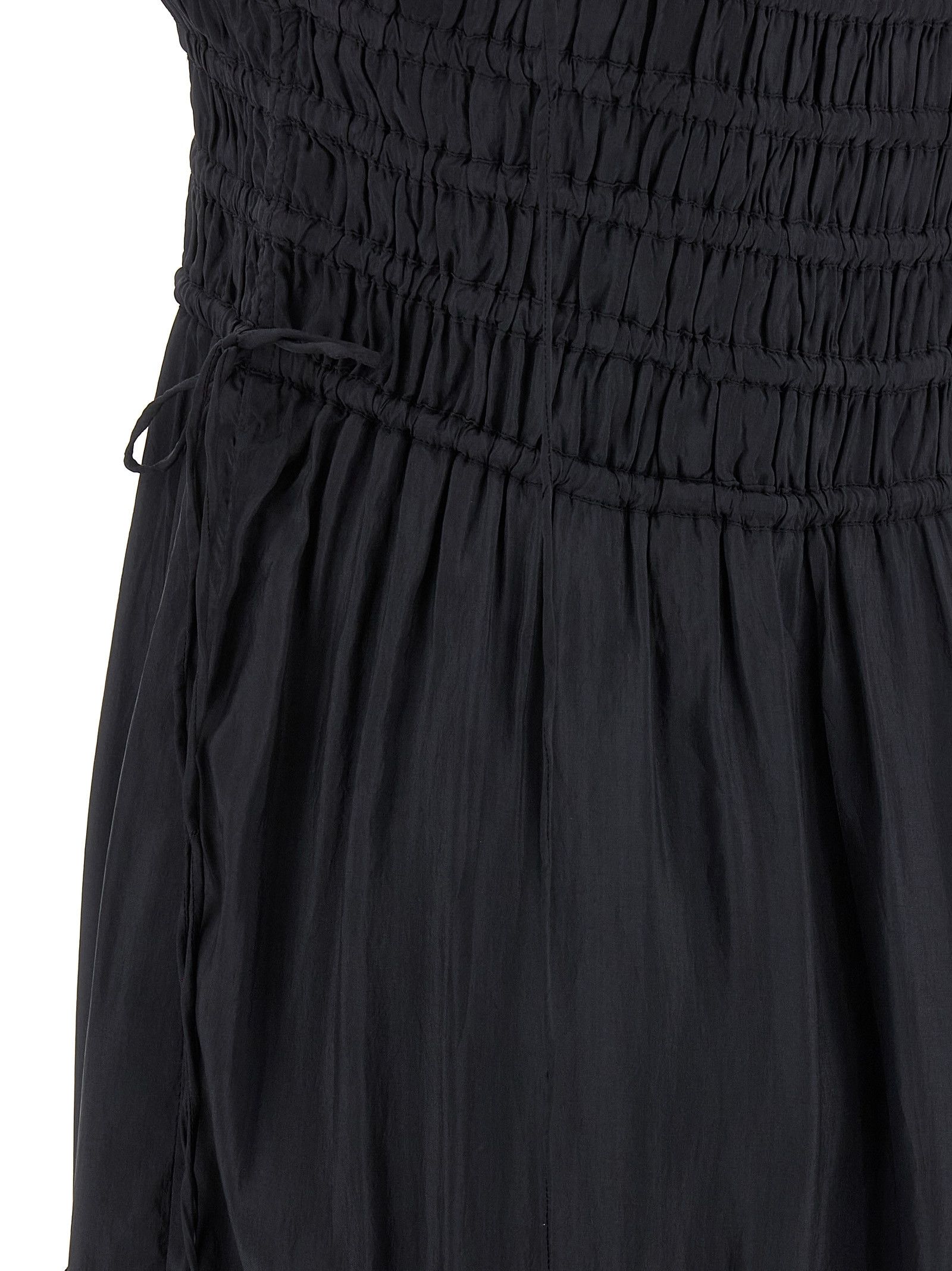 Ganni 'Black Smock Tie' Dress Size XXS / US 00 / IT 34 - 4 Thumbnail