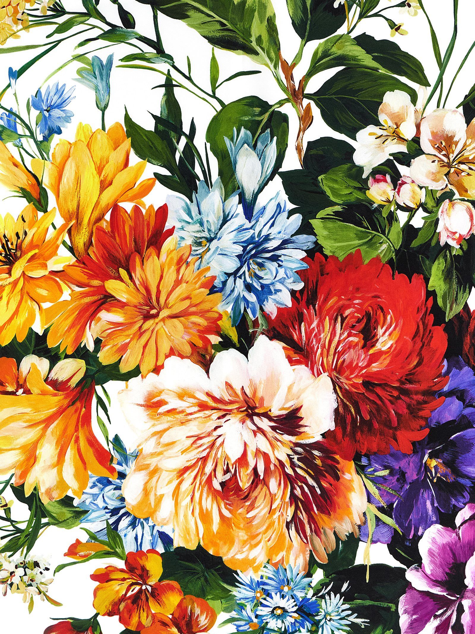 Dolce & Gabbana Floral Print Scarf Size ONE SIZE - 3 Thumbnail