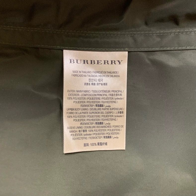 Burberry New Burberry Double-Breasted Jacket in Green Size L / US 10 / IT 46 - 4 Thumbnail