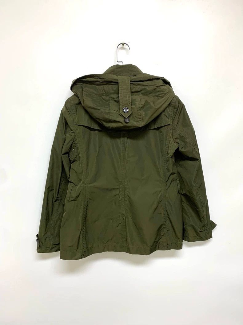 Burberry New Burberry Double-Breasted Jacket in Green Size L / US 10 / IT 46 - 2 Thumbnail