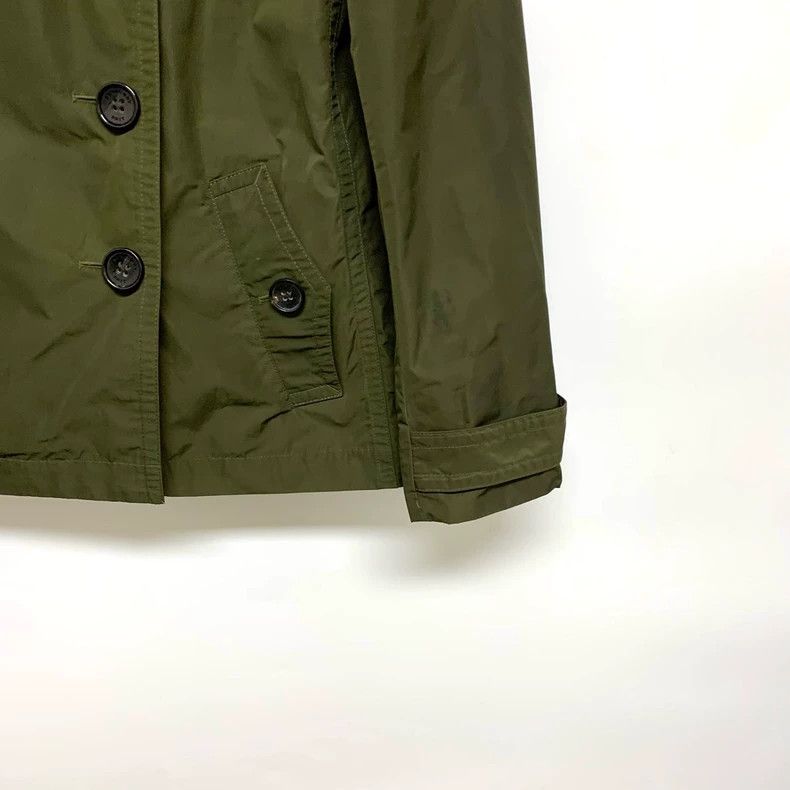 Burberry New Burberry Double-Breasted Jacket in Green Size L / US 10 / IT 46 - 6 Thumbnail