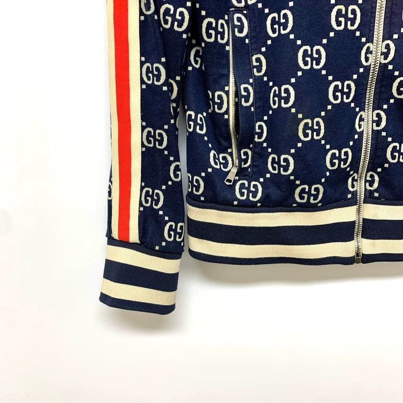 Gucci Gucci Red Blue Printed Zip Jacket Size S / US 4 / IT 40 - 7 Thumbnail