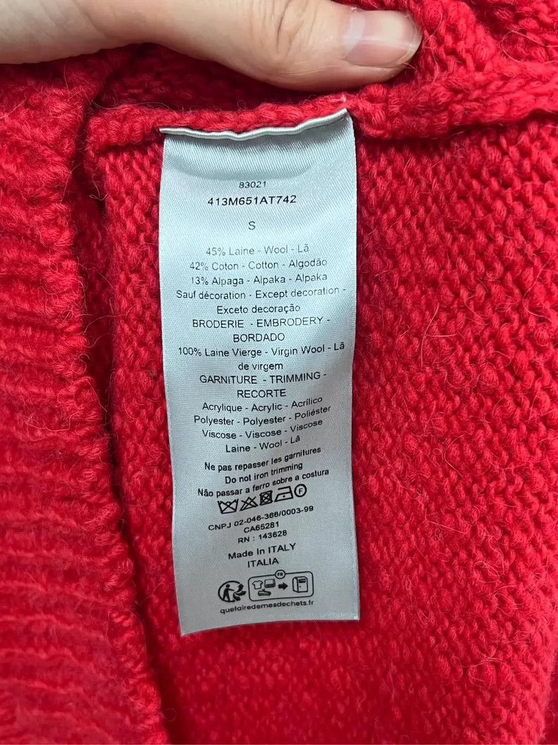 Dior Dior Red Dragon Year Sweater Size S / US 4 / IT 40 - 5 Thumbnail