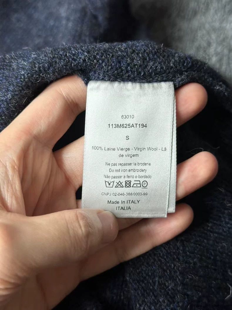 Dior Dior Dark Blue CD Embroidered Sweater Size S / US 4 / IT 40 - 4 Thumbnail