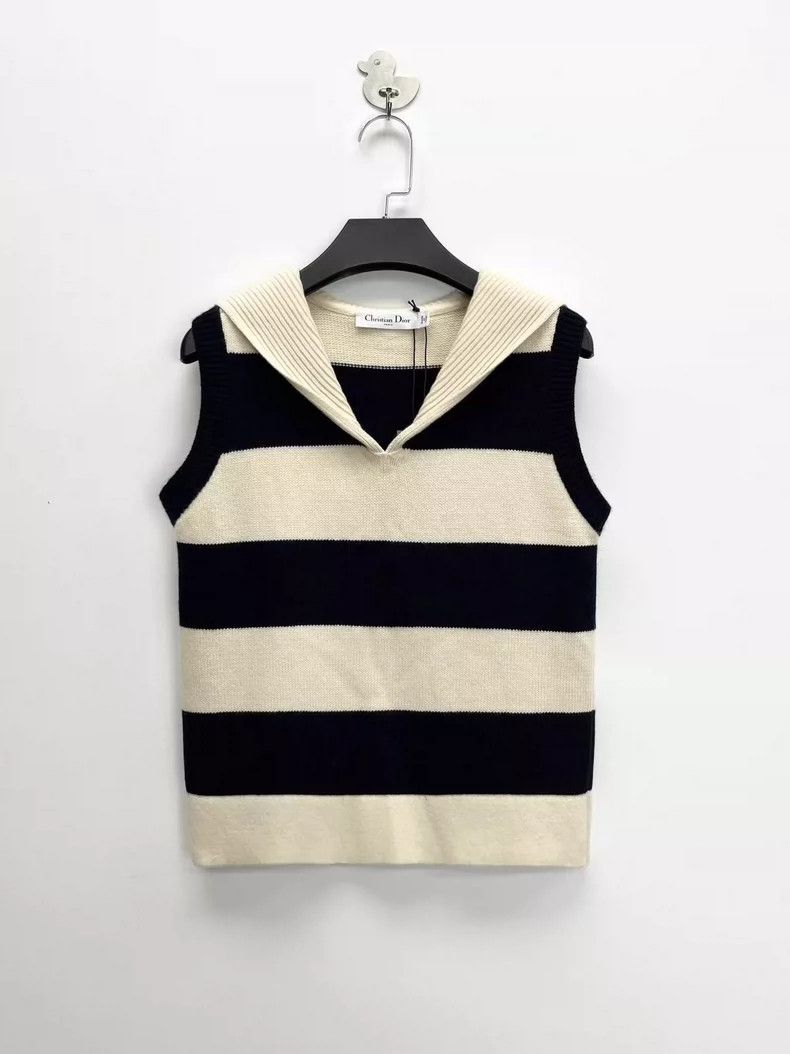 Dior Dior Striped Cashmere Blend Knit Vest Size S / US 4 / IT 40 - 2 Thumbnail