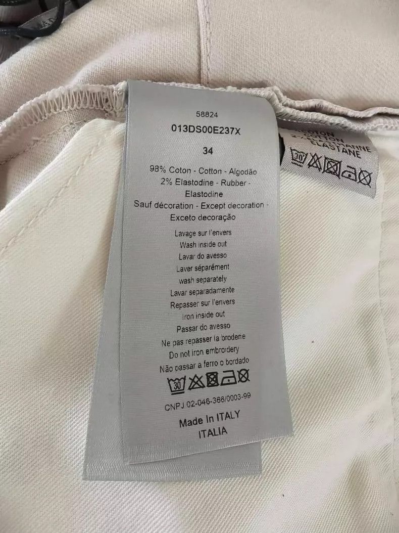 Dior Dior White Denim Pants with Tag Size 34" / US 12 / IT 48 - 5 Thumbnail