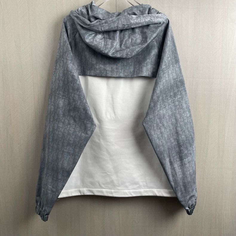 Dior Dior Grey Hooded Windbreaker Jacket Size S / US 4 / IT 40 - 3 Thumbnail