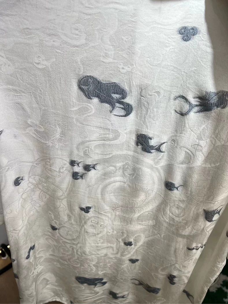 Dior Dior x Kenny Silk Ocean Short Sleeve Shirt Size M / US 6-8 / IT 42-44 - 6 Thumbnail