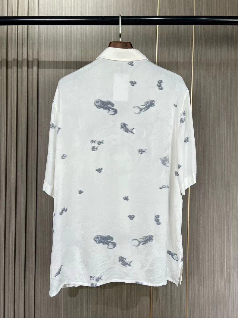 Dior Dior x Kenny Silk Ocean Short Sleeve Shirt Size M / US 6-8 / IT 42-44 - 2 Thumbnail