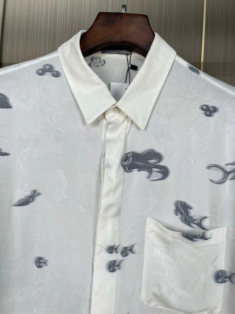 Dior Dior x Kenny Silk Ocean Short Sleeve Shirt Size M / US 6-8 / IT 42-44 - 3 Thumbnail