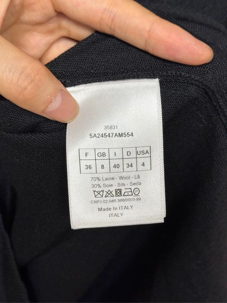 Dior Dior CD Metal Logo Wool Knit Top Size S / US 4 / IT 40 - 4 Thumbnail