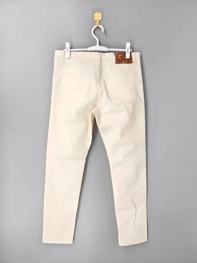 Dior Dior White Embroidered Denim Pants Size 32" / US 10 / IT 46 - 2 Thumbnail