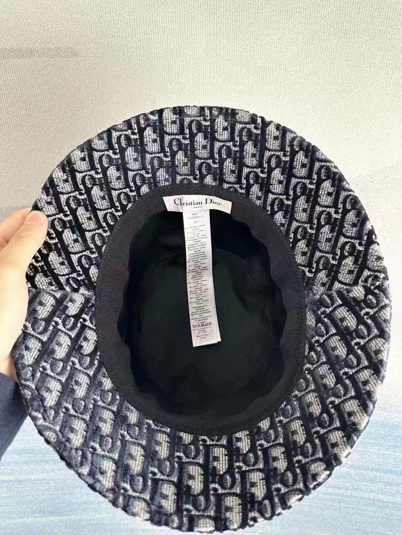 Dior Dior Thick Velvet Printed Fisherman Hat Size ONE SIZE - 3 Thumbnail
