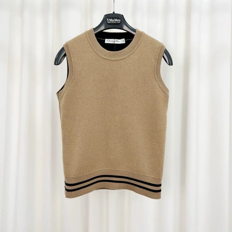 Dior Dior Brown Cashmere Knit Cardigan Vest Set Size M / US 6-8 / IT 42-44 - 4 Thumbnail