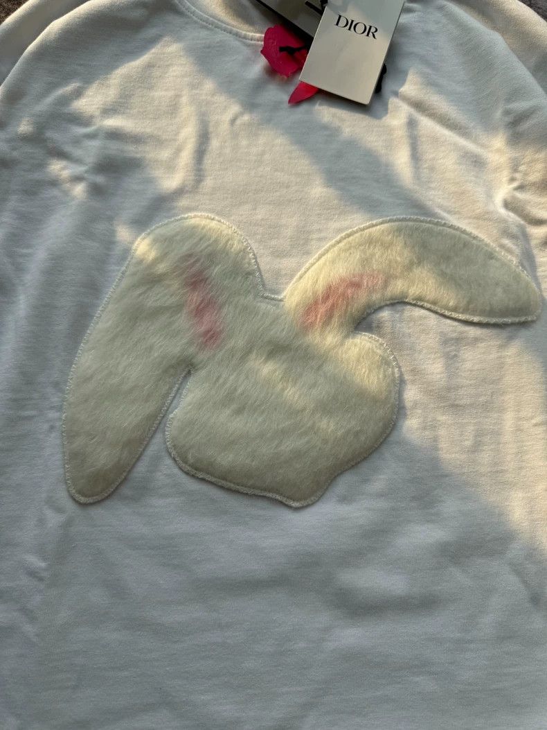 Dior Dior White High Collar Embroidered Sweatshirt Size XL / US 12-14 / IT 48-50 - 5 Thumbnail