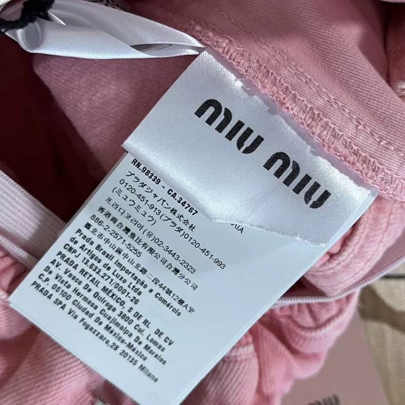 Miu Miu Miu Miu Pink Ruffled Denim Shorts Size 38" / US 16 / IT 52 - 8 Thumbnail