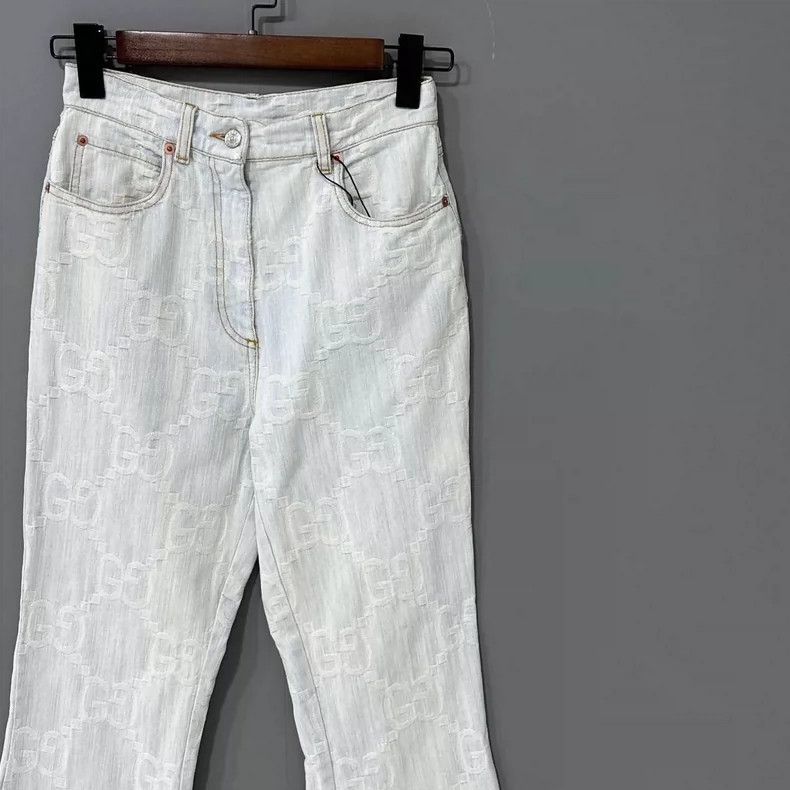 Gucci Light Blue Denim Pants by GUCCI Size 23" - 2 Thumbnail