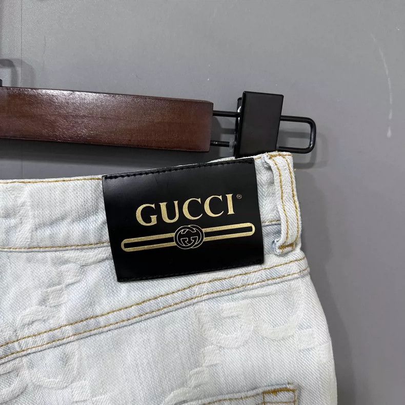 Gucci Light Blue Denim Pants by GUCCI Size 23" - 4 Thumbnail