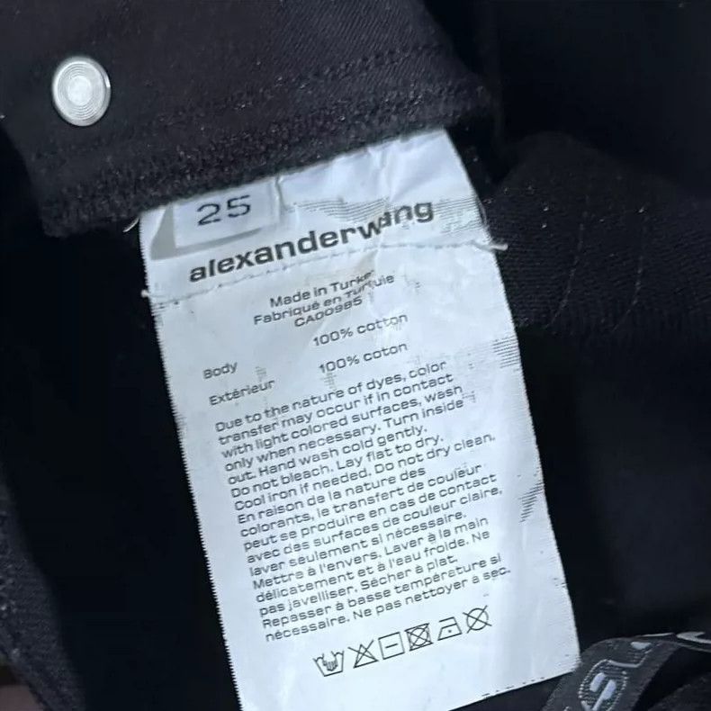 Alexander Wang Black Denim Pants by Alexander Wang Size 25" / US 0 / IT 36 - 6 Thumbnail
