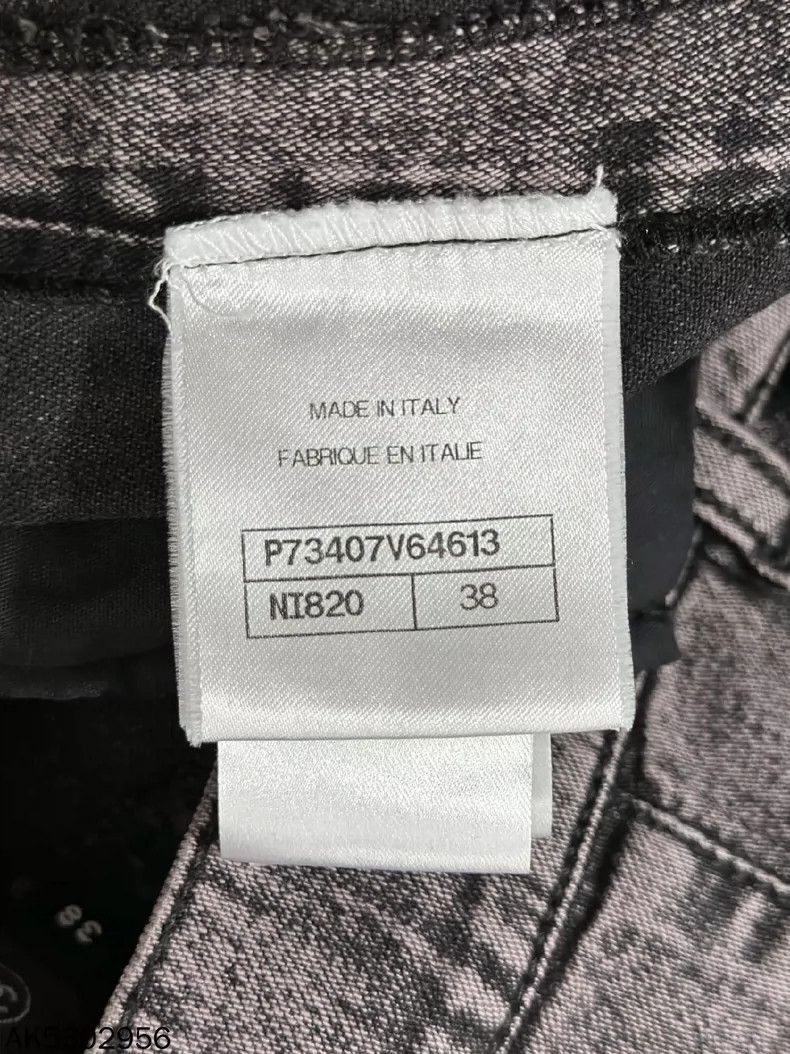 Chanel Color Blocked Denim Pants by Chanel Size 38" / US 16 / IT 52 - 5 Thumbnail