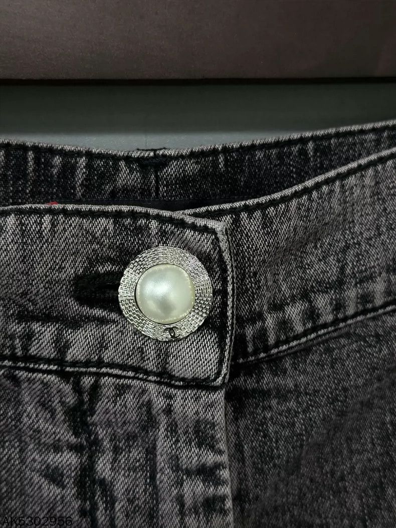Chanel Color Blocked Denim Pants by Chanel Size 38" / US 16 / IT 52 - 4 Thumbnail