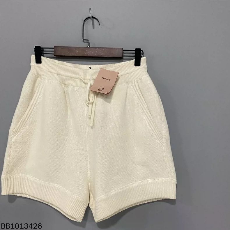Miu Miu Miu Miu Logo Cashmere Shorts Size 38" / US 16 / IT 52 - 2 Thumbnail