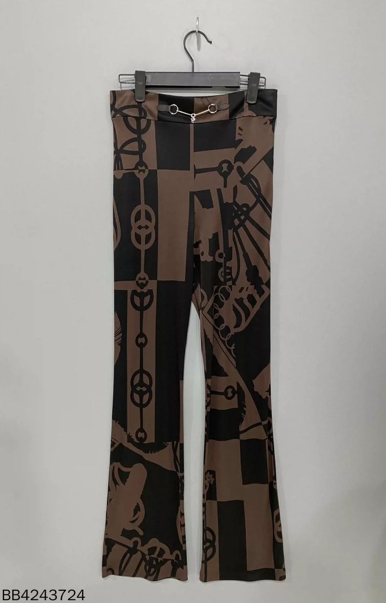 Hermes Hermes Silk Micro Flare Pants Size 36" / US 14 / IT 50 - 3 Thumbnail
