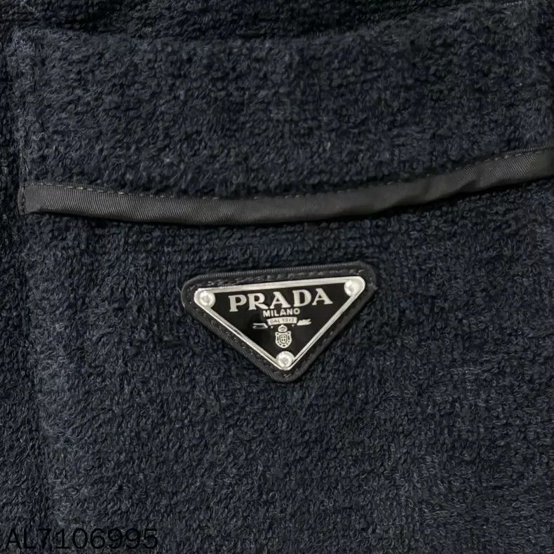 Prada Prada Triangle Logo Towel Shorts Size 23" - 4 Thumbnail