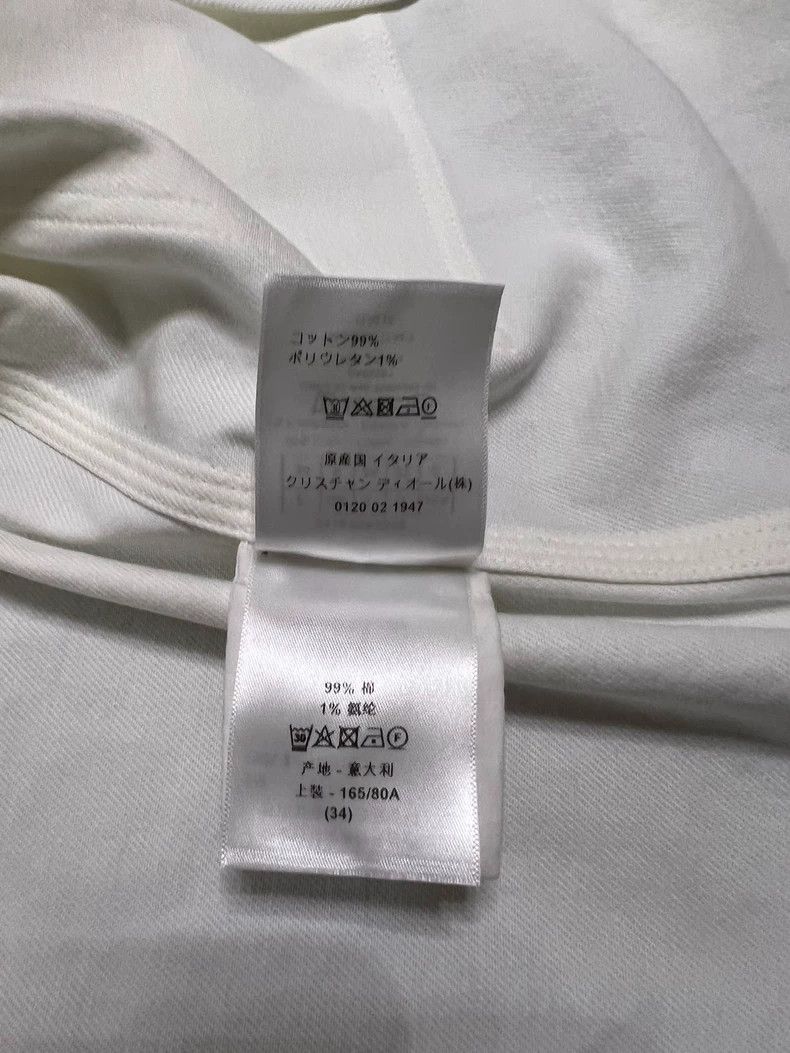 Dior White Women's Short Sleeve Denim Shirt Size S / US 4 / IT 40 - 6 Thumbnail