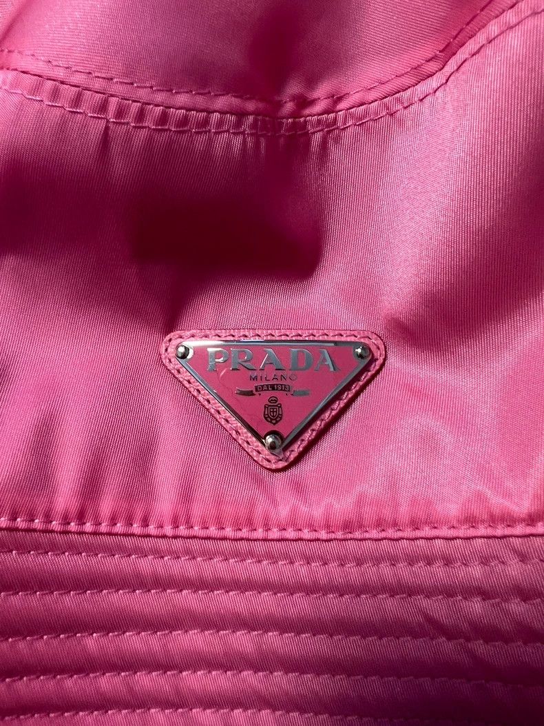 Prada Prada Pink Bucket Hat Size M Size ONE SIZE - 3 Thumbnail