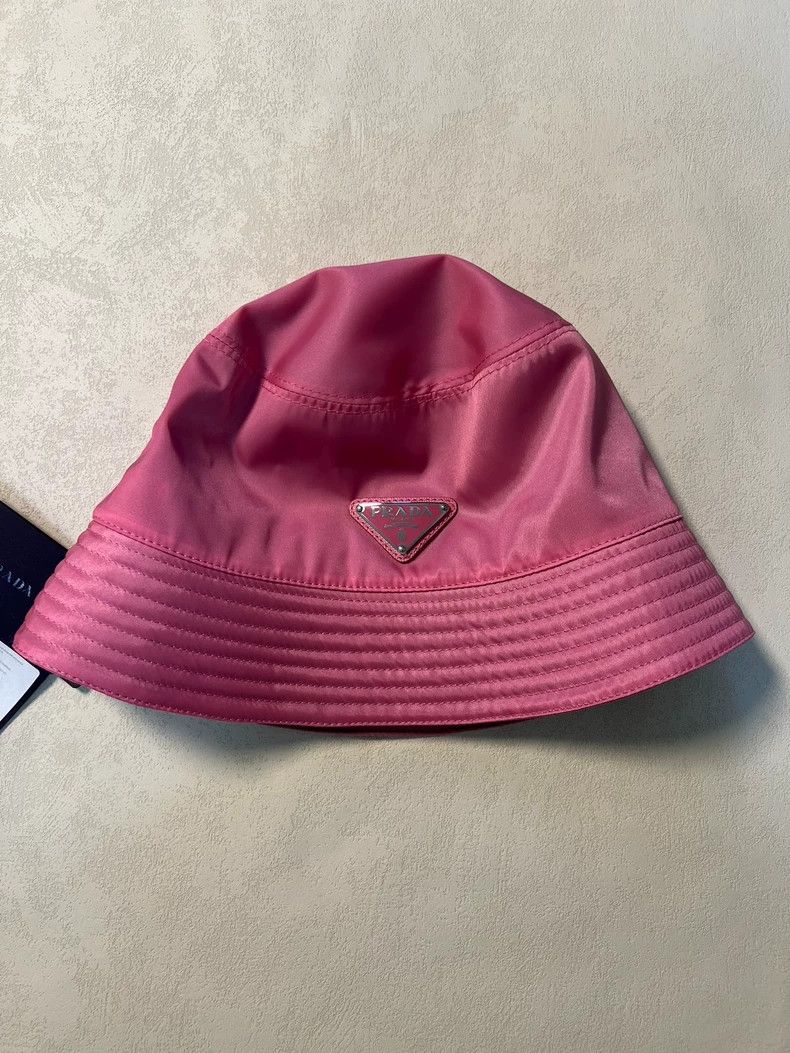 Prada Prada Pink Bucket Hat Size M Size ONE SIZE - 2 Thumbnail