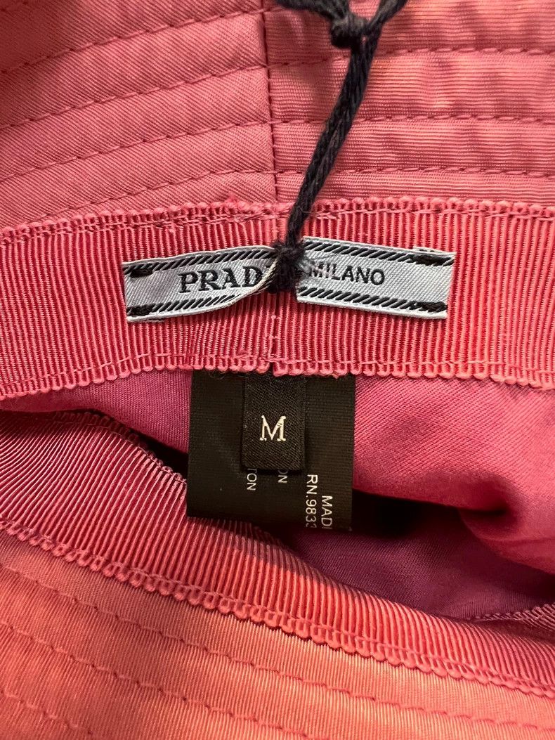 Prada Prada Pink Bucket Hat Size M Size ONE SIZE - 4 Thumbnail