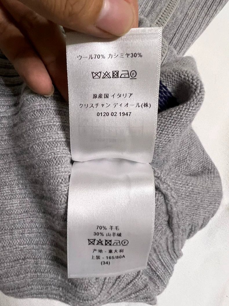 Dior Dior Gray Cashmere Lucky Star Knit Top Size XS / US 0-2 / IT 36-38 - 6 Thumbnail