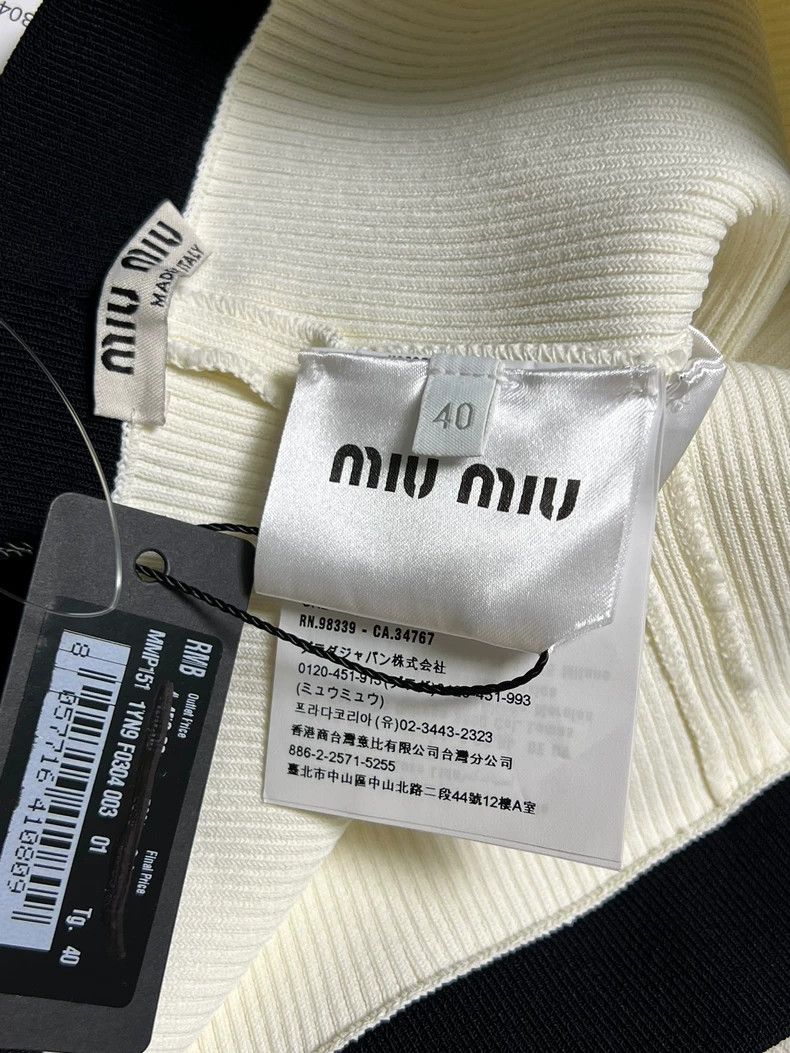 Prada MiuMiu White Logo Sport Shorts with Tags Size 36" / US 14 / IT 50 - 6 Thumbnail
