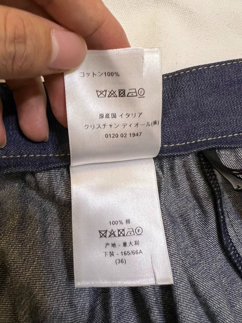 Dior Dior Asymmetrical Pleated Denim Skirt Size 36" / US 14 / IT 50 - 6 Thumbnail