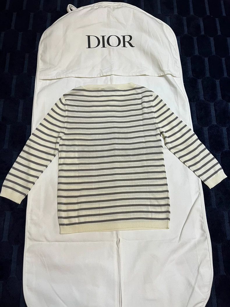 Dior Dior Black and White Logo Knit Sweater Size S / US 4 / IT 40 - 2 Thumbnail