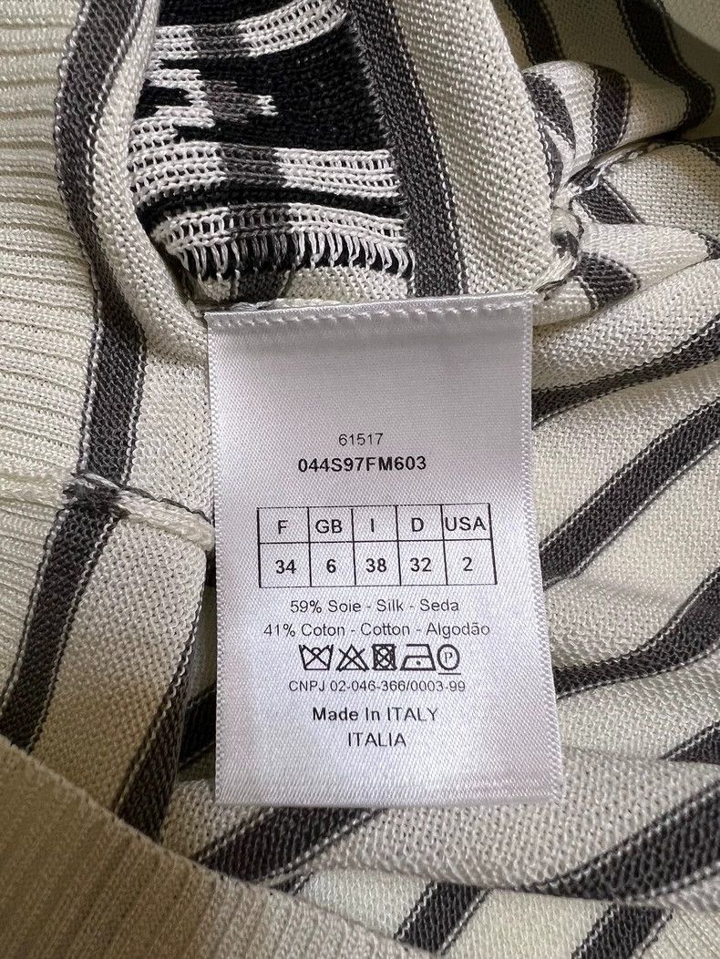 Dior Dior Black and White Logo Knit Sweater Size S / US 4 / IT 40 - 4 Thumbnail