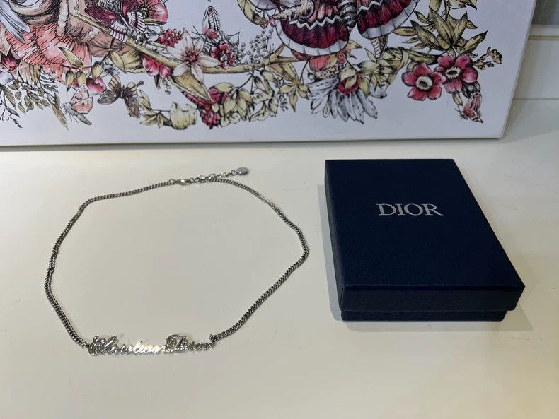 Dior Dior Logo Necklace with Box Brand New Size ONE SIZE - 2 Thumbnail