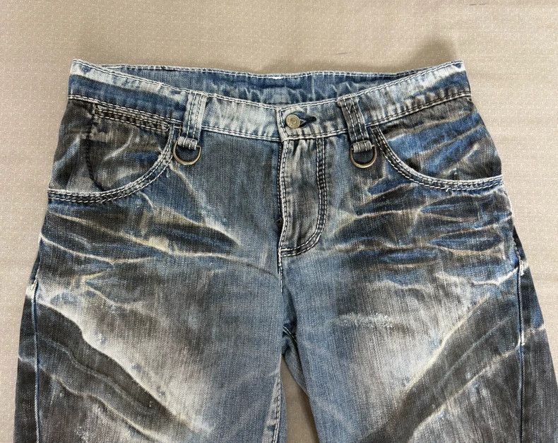 Yohji Yamamoto Vintage Buffalo Bobs Denim Shorts with Distressed Look Size US 34 / EU 50 - 3 Thumbnail