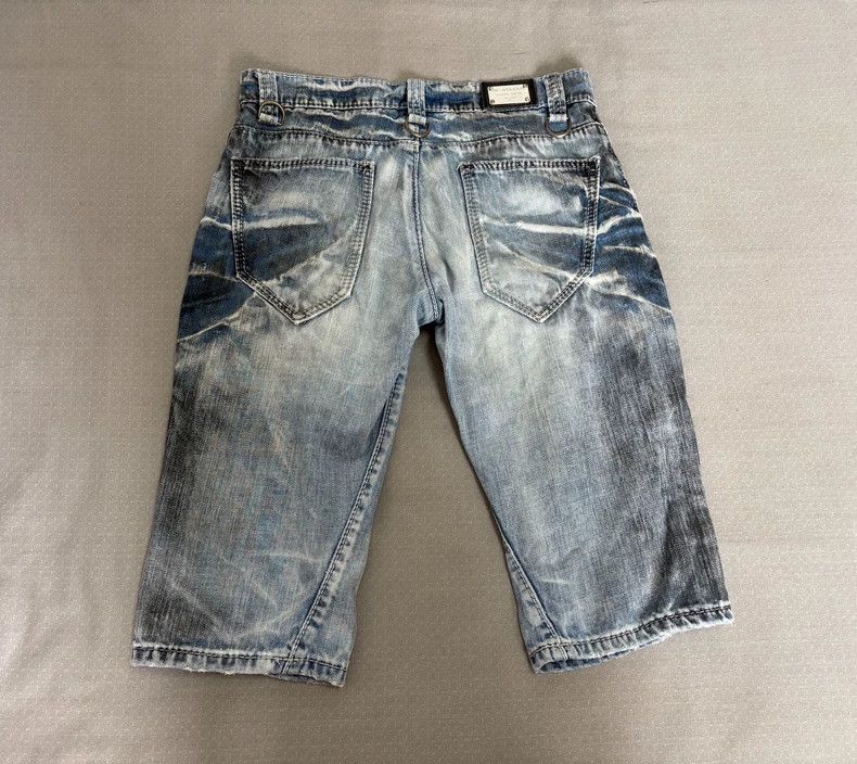 Yohji Yamamoto Vintage Distressed Denim Shorts Size US 31 - 6 Thumbnail